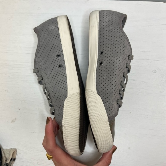 SeaVees Army Issue Low Laser Cut Grey Leather Sneakers Sz 8.5 - Picture 9 of 9